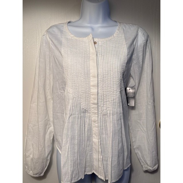Lucky Brand Womens Top Blouse White Small New With Tags 89